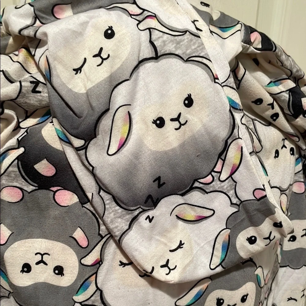 Justice Kids Super Cozy Sheep Hooded One Piece Size 18/20
